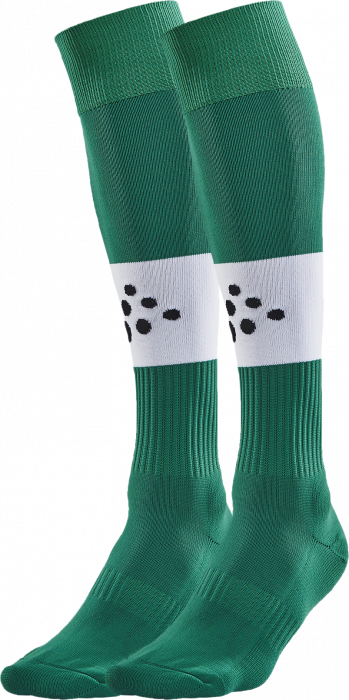 Craft - Squad Contrast Football Sock - Zielony & biały