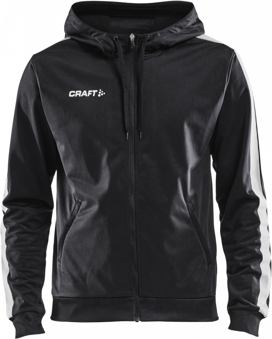 Craft - Pro Control Hood Jacket Youth - Czarny & biały