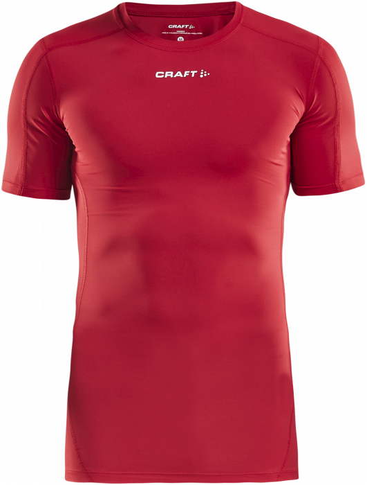 Craft - Pro Control Compression T-Shirt Youth - Rouge & blanc