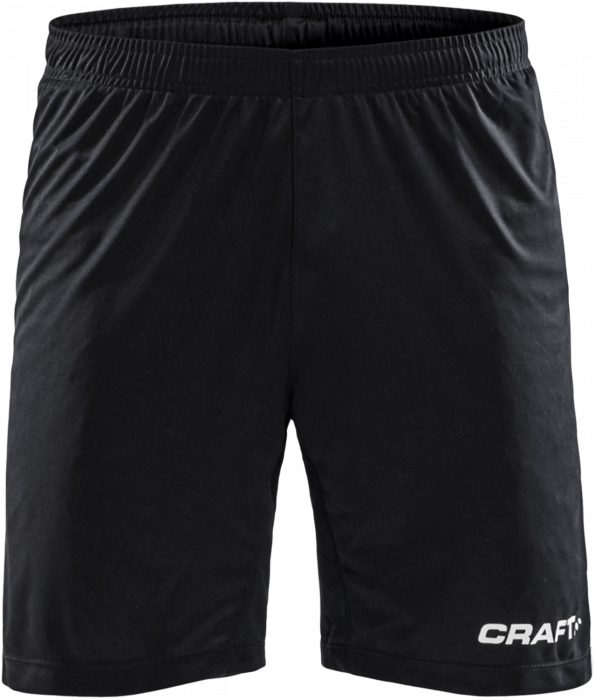 Craft - Progress Contrast Longer Shorts Youth - Nero & bianco