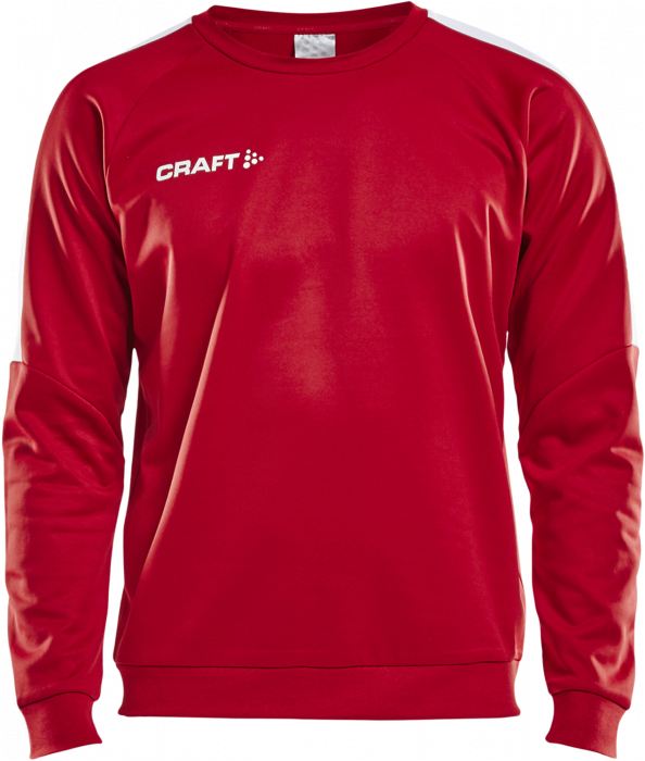 Craft - Progress R-Neck Sweather - Czerwony & biały