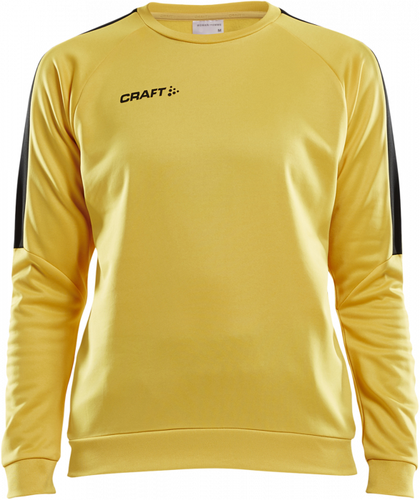 Craft - Progress R-Neck Sweather Women - Gelb & schwarz