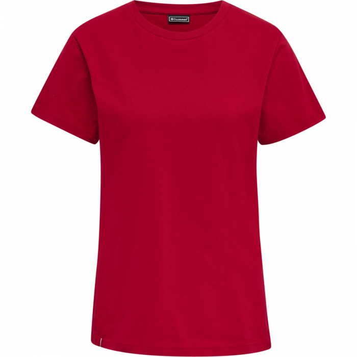 Hummel - Basic T-Shirt Dame - Tango Red