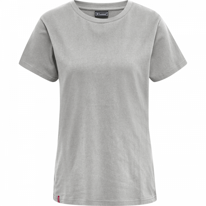 Hummel - Red Heavy T-Shirt Dame - Grey Melange