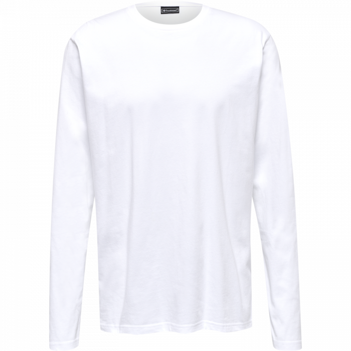 Hummel - Red Heavy Longsleeve T-Shirt - White