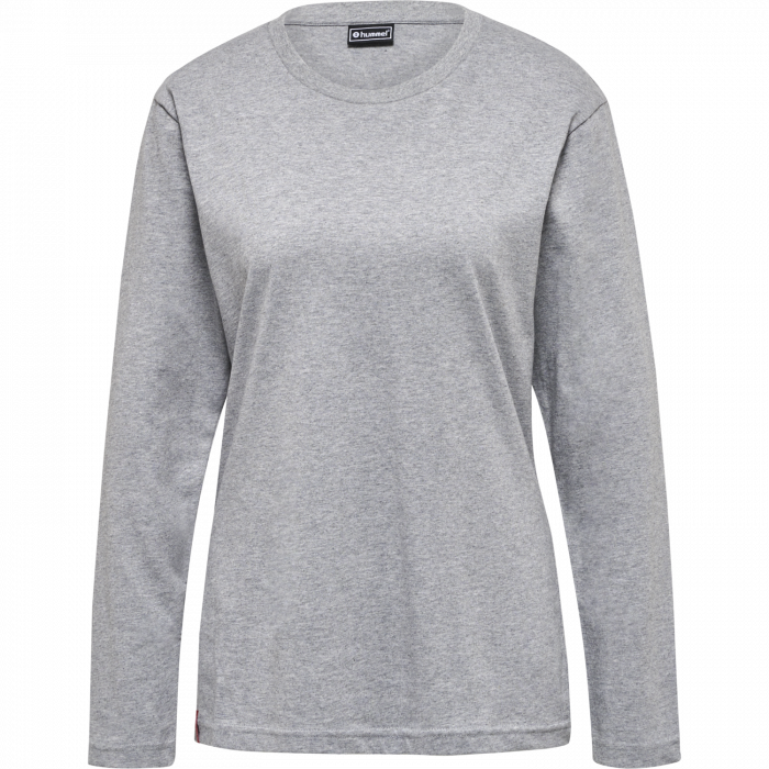 Hummel - Heavy Langærmet T-Shirt Dame - Grey Melange