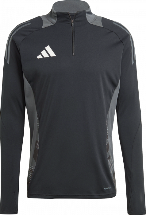 Adidas - Tiro24 Half-Zip Training Top - Zwart & t dark grey