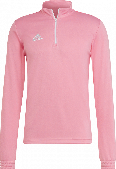 Adidas - Entrada 22 Træning Top With Half Zip - semi pink & branco
