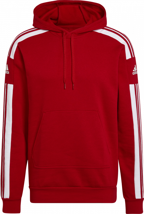 Adidas - Squadra 21 Hoodie Cotten - Power Red & biały
