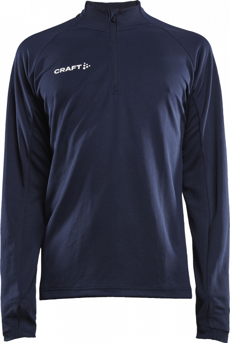 Craft - Evolve Shirt With Half Zip Junior - Azul-marinho