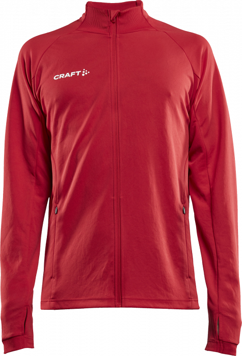 Craft - Evolve Shirt W. Zip Junior - Röd