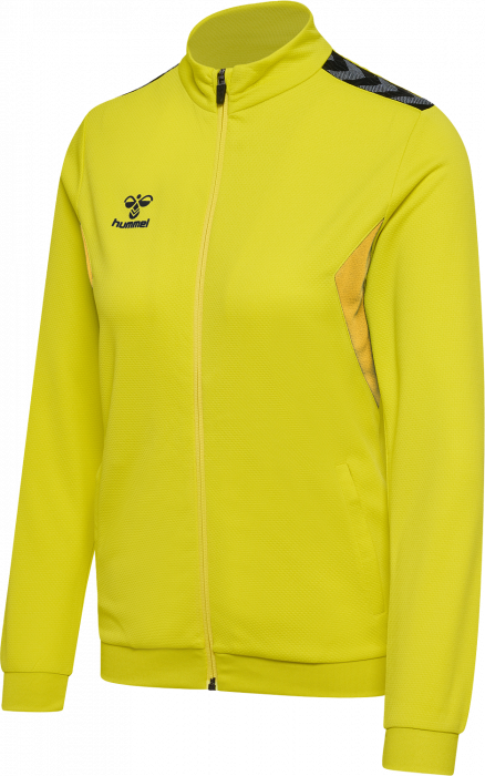 Hummel - Authentic Træningsstrøje Med Lynlås Dame - Blazing Yellow