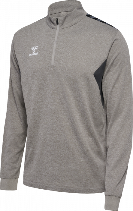 Hummel - Authentic Half Zip Sweatshirt - Grey Melange