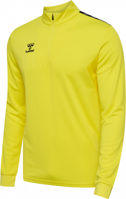 Hummel - Authentic Træningstrøje Med Halv Lynlås - Blazing Yellow