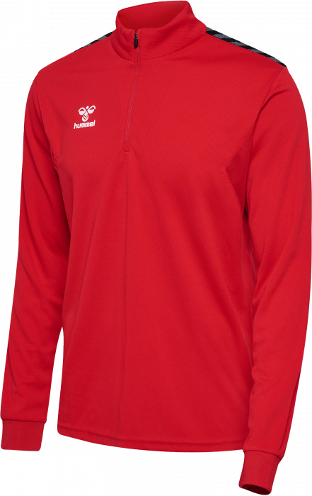 Hummel - Authentic Half Zip Sweatshirt - True Red