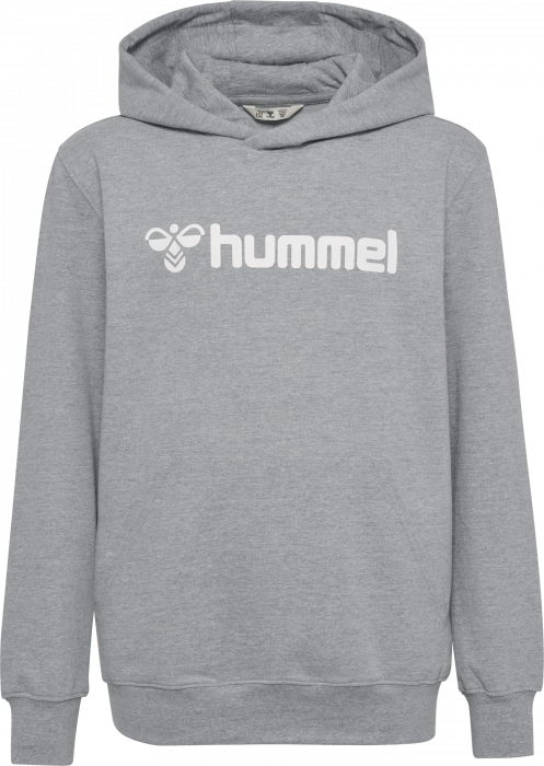 Hummel - Go 2.0 Logo Hættetrøje Børn - Grey Melange