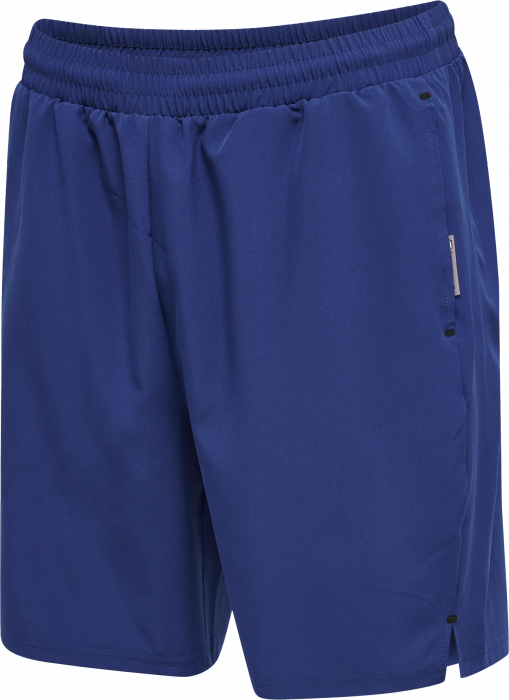 Hummel - Move Grid Woven Shorts - Sodalite Blue