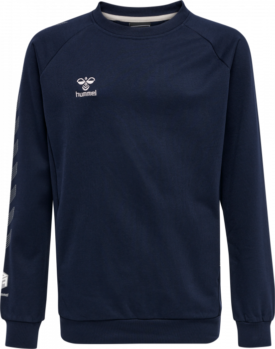 Hummel - Move Grid Cotton Sweatshirt Kids - Marine