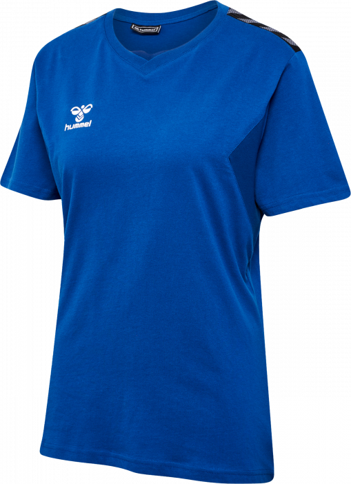Hummel - Authentic Bomulds T-Shirt Dame - True Blue