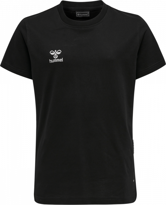 Hummel - Move Grid Cotton T-Shirt Kids - Black