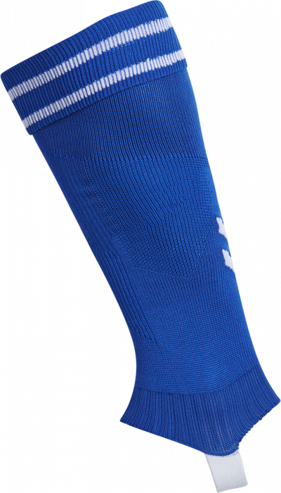 Hummel - Element Football Sock Footless - True Blue & weiß