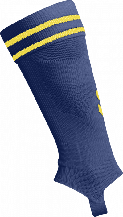 Hummel - Element Fodløs Fodboldstrømper - True Blue & sports yellow