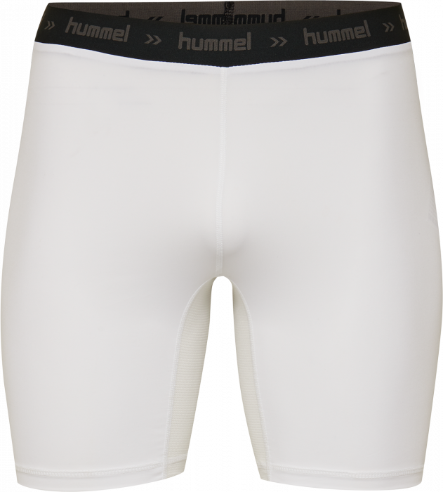 Hummel - Performance Tight Shorts - White & black