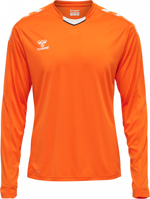 Hummel - Core Xk Langærmet T-Shirt - Orange & hvid