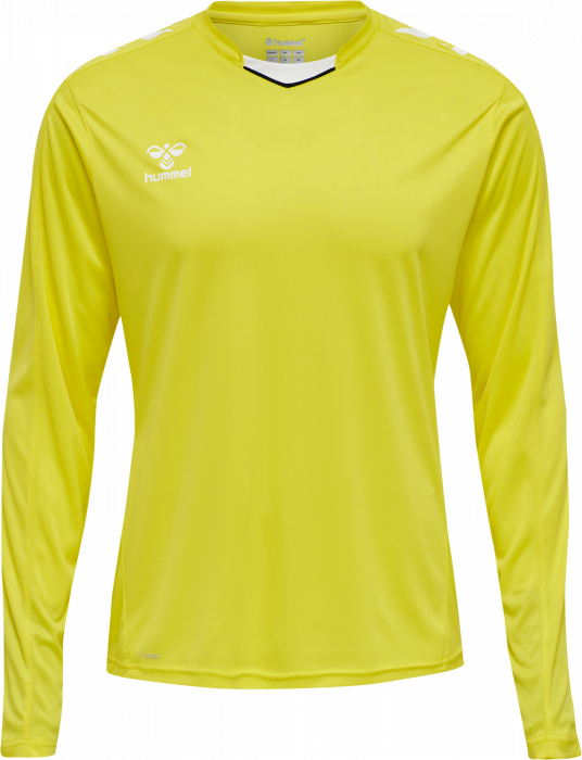 Hummel - Core Xk Langærmet T-Shirt - Blazing Yellow & hvid