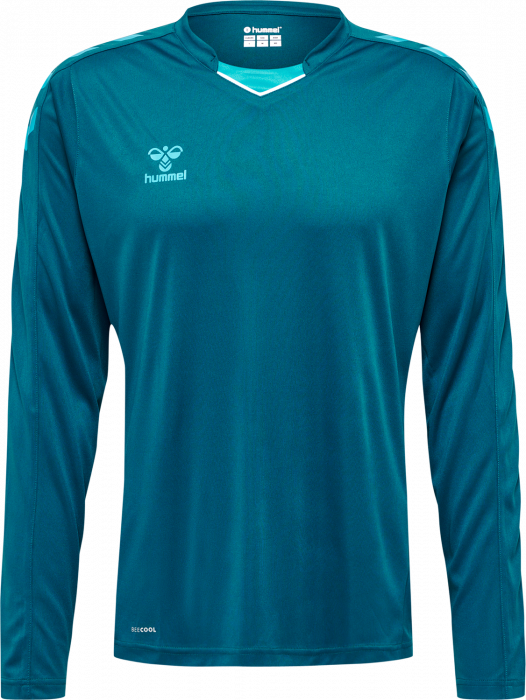 Hummel - Core Xk Langærmet T-Shirt - Blue coral & deep lake