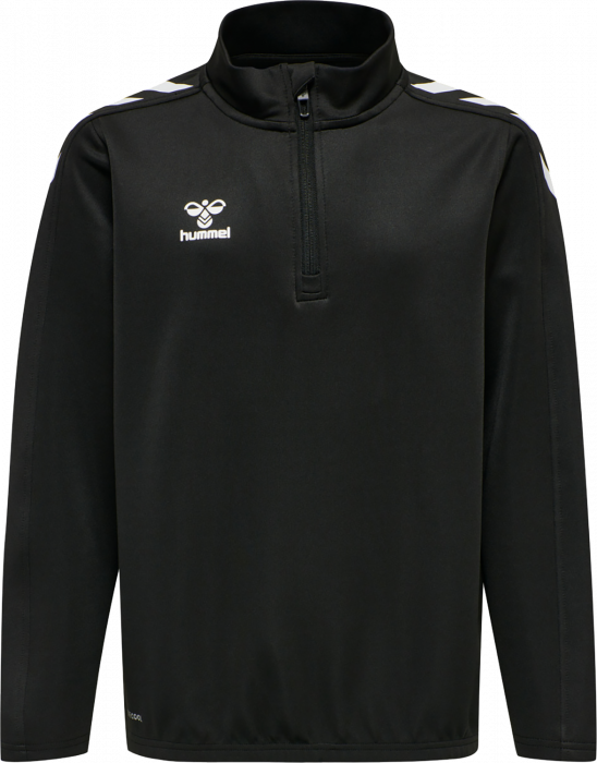 Hummel - Core Xk Half Zip Sweater Jr - Black & white