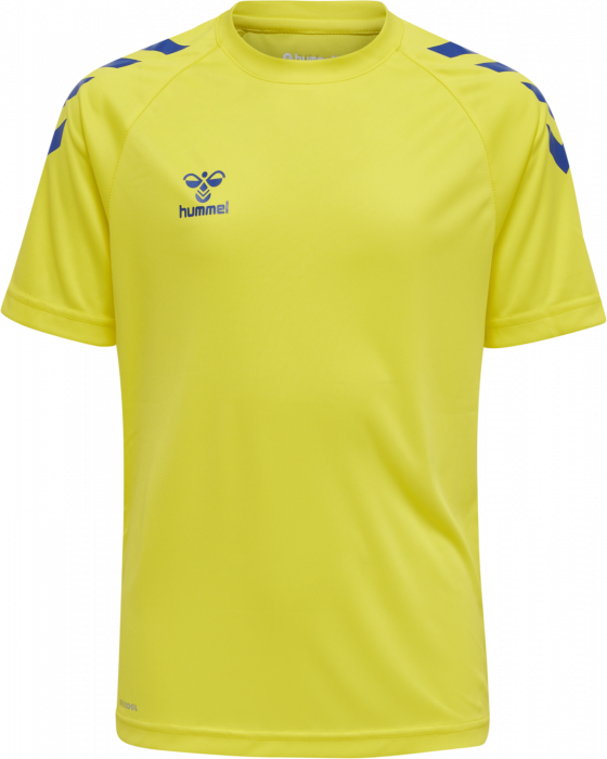 Hummel - Core Xk Poly T-Shirt Jr - Blazing Yellow & true blue