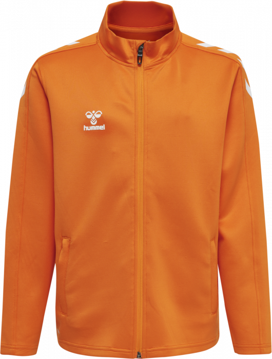 Hummel - Core Xk Poly Sweatshirt Jr - Orange & biały