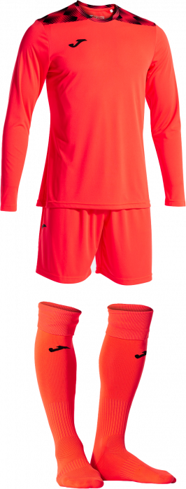 Joma - Zamora Viii Goalkeeper Set - Fluor Coral & nero