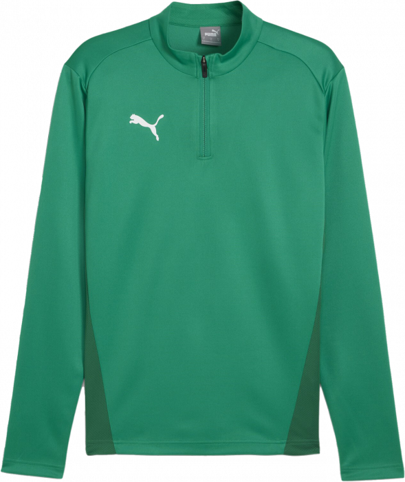 Puma - Teamgoal Training Jacket W. 1/4 Zip - Sport Green & blanc
