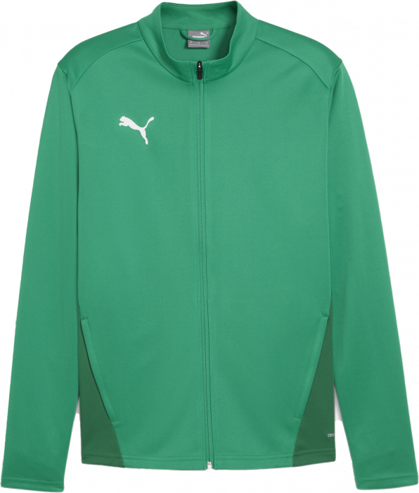 Puma - Teamgoal Training Jacket W. Zip - Sport Green & vit