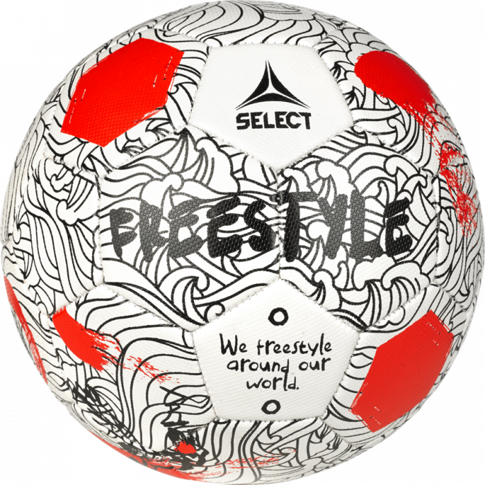Select - Freestyle V24 Fodbold - Hvid & rød