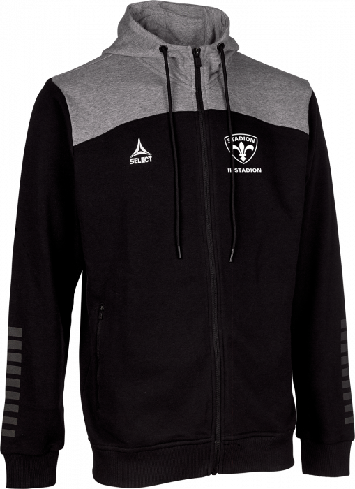 Select - Ifs Zip Hoodie Adult - Schwarz & melange grey